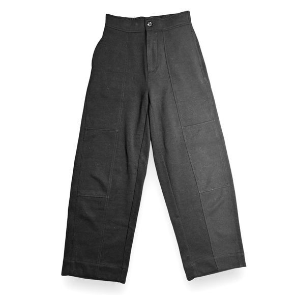 Urban Outfitters High waisted straight wide leg black ballon pants - Picture 2 of 5